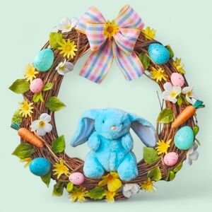 Festive Easter Bunny Grapevine Spring Easter Wreath